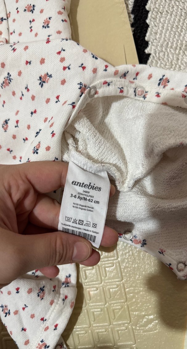 Kız Çocuk Çiçek Desenli Askılı Tulum slopet - Görsel 3