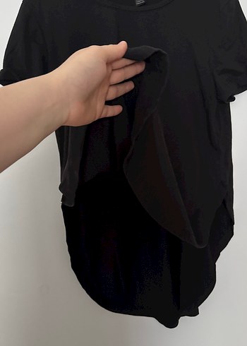 Siyah Kısa Kollu Tişört Sheın - Görsel 2