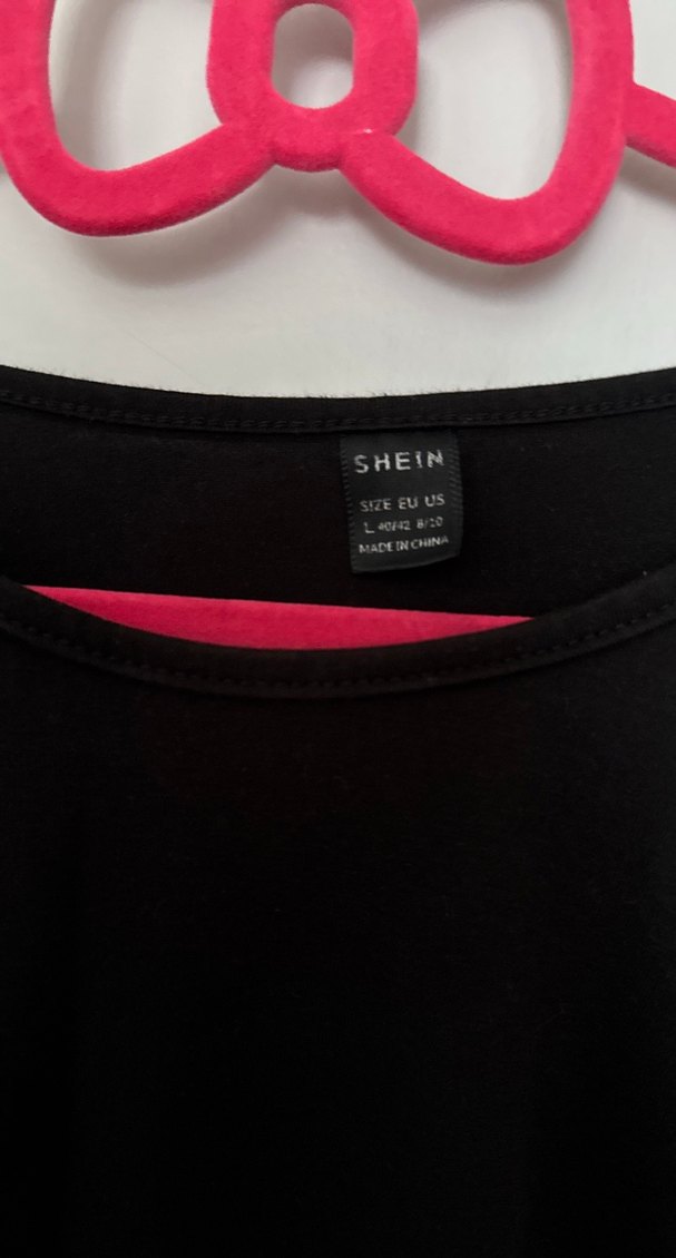 Siyah Kısa Kollu Tişört Sheın - Görsel 3