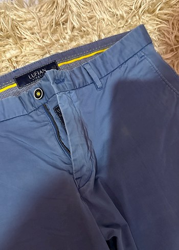 46 Beden Parlak Mavi Erkek Denim Pantolon