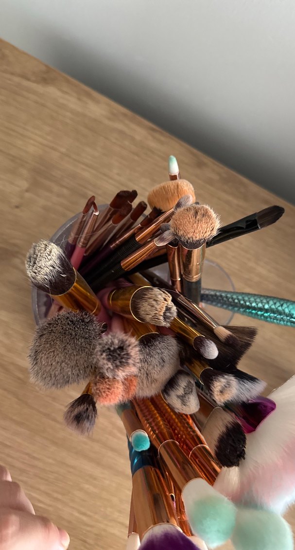 Renkli Çoklu Makyaj Fırçası Seti - Görsel 4