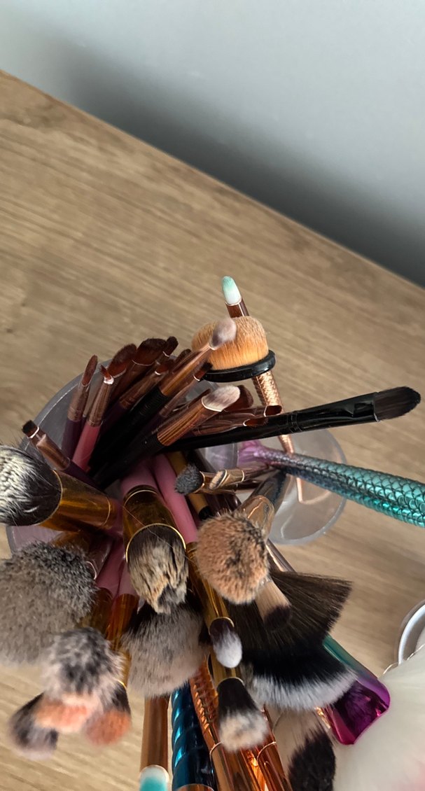 Renkli Çoklu Makyaj Fırçası Seti - Görsel 5