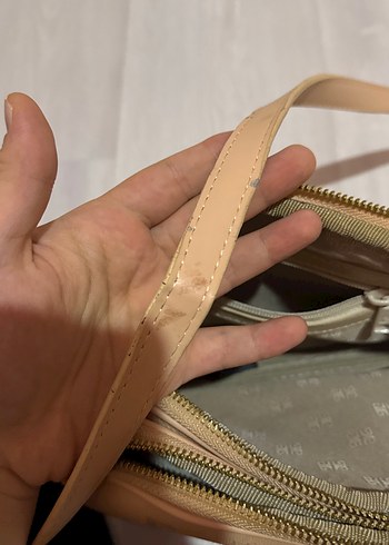 Bej Deri Kadın Çanta - Modern Klasik pierre cardin - Görsel 6