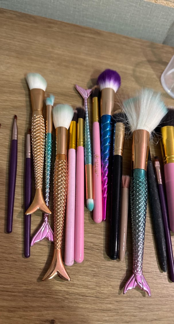 Renkli Makyaj Fırça Seti - Görsel 4