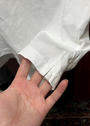 Pop Trading Co. Beyaz Baskılı Oversize Tişört - Görsel 7