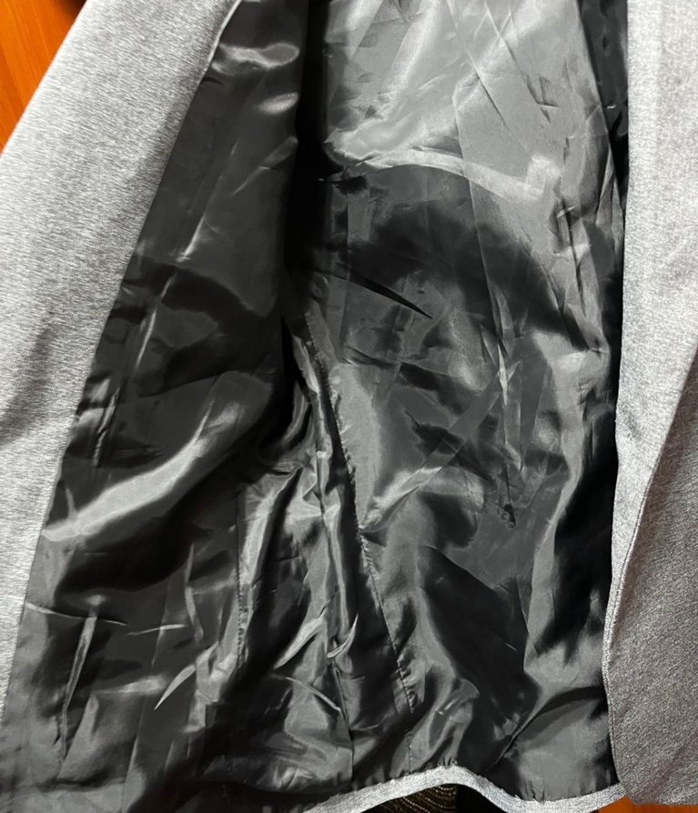 Gri Düğmeli Kadın Blazer Ceket - Görsel 5