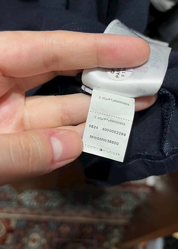 Tommy Hilfiger Erkek Lacivert Tişört - Görsel 6