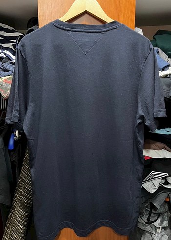 Tommy Hilfiger Erkek Lacivert Tişört - Görsel 4