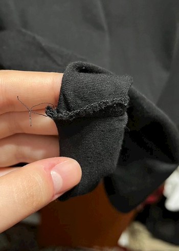 Tommy Hilfiger crop kesim siyah Tişört - Görsel 7