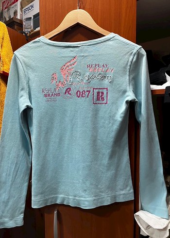 Y2k replay uzun kollu tişört - Görsel 2