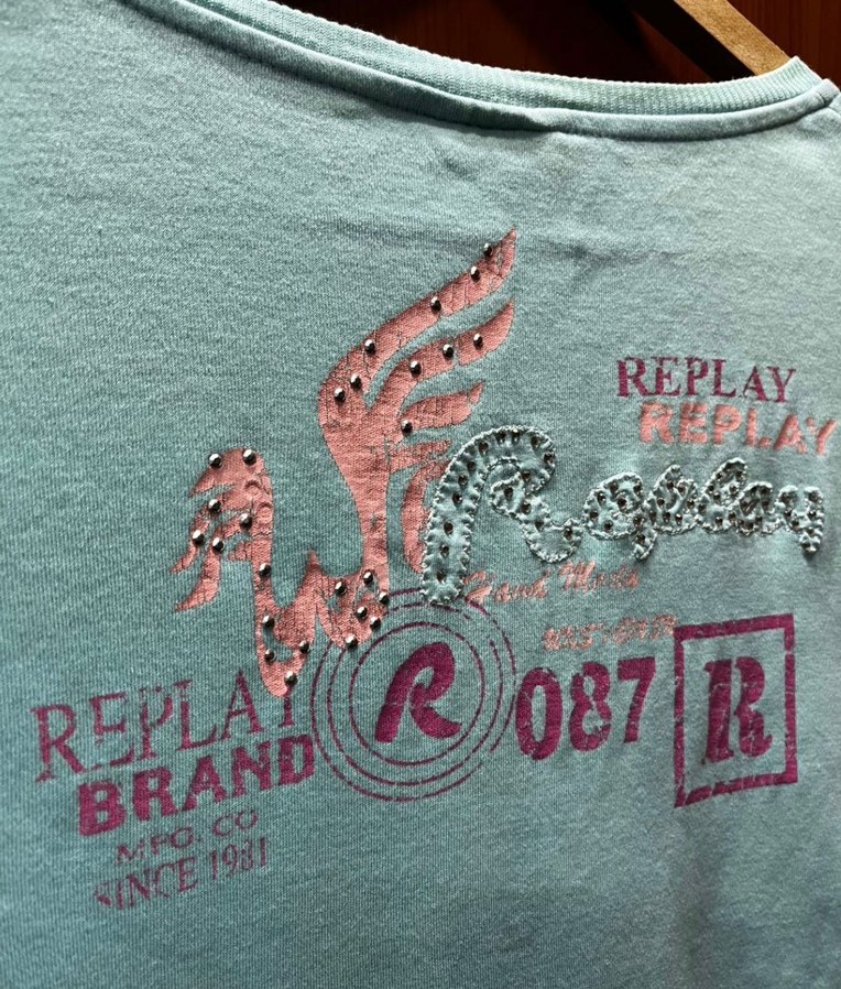 Y2k replay uzun kollu tişört - Görsel 5