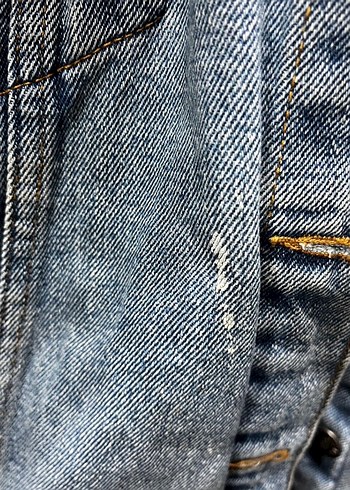 Vintage kot ceket - Görsel 3