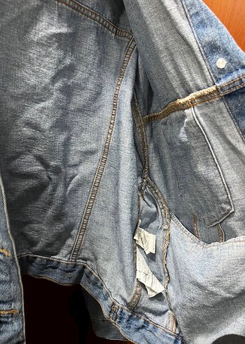 Vintage kot ceket - Görsel 4