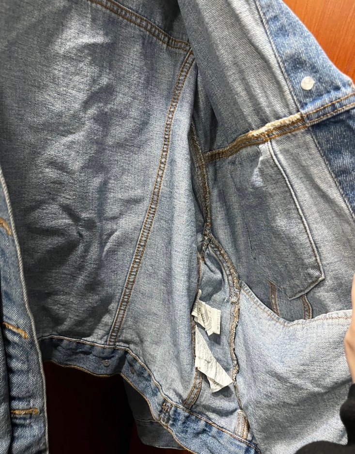 Vintage kot ceket - Görsel 4