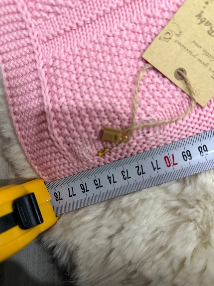 Pembe Örgü Çocuk Battaniyesi - Görsel 5