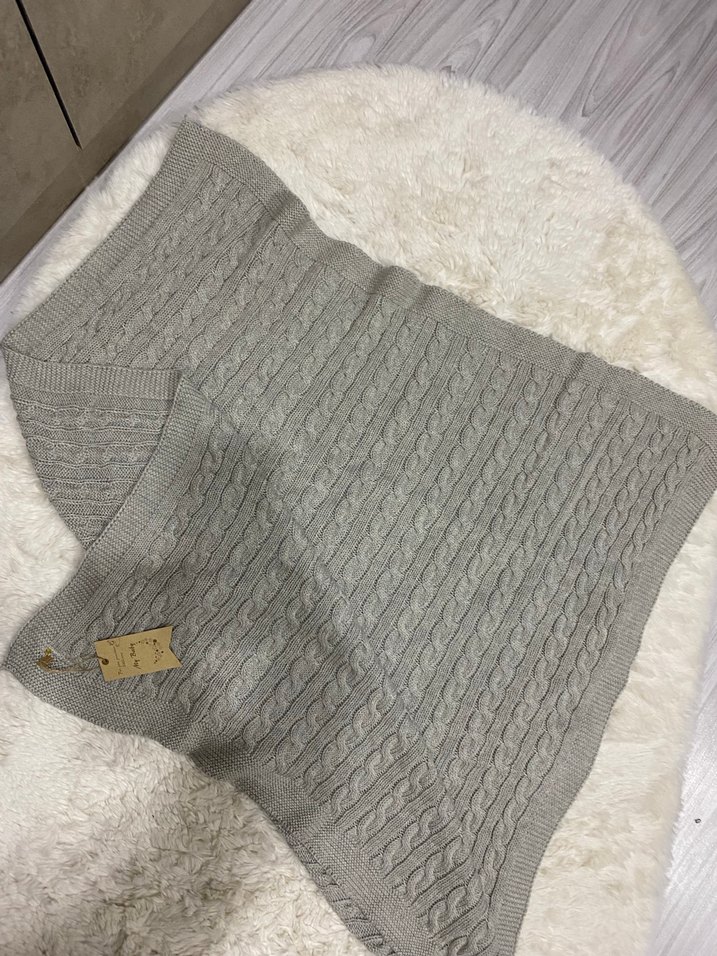 Pembe Örgü Çocuk Battaniyesi - Görsel 3