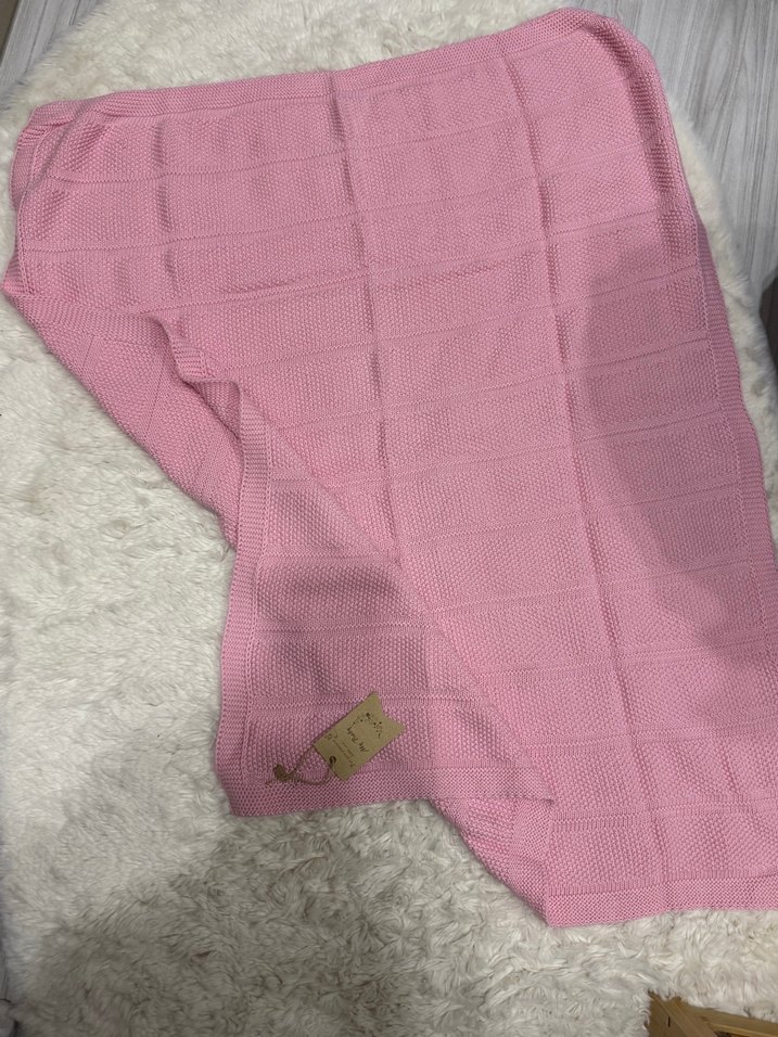 Pembe Örgü Çocuk Battaniyesi - Görsel 2