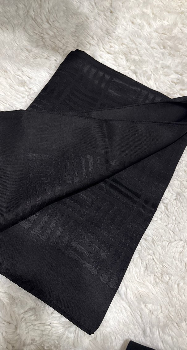 Siyah imannor şal - Görsel 3