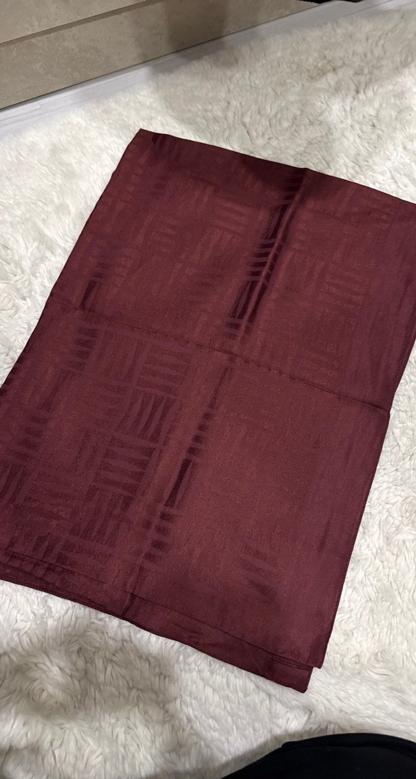 Orjinal bordo imanoor şal - Görsel 2