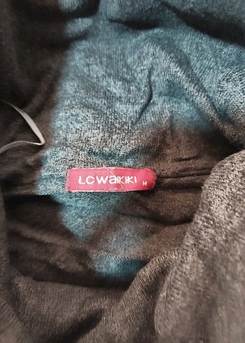 Gri Kadın Boğazlı Örgü Triko - Görsel 3