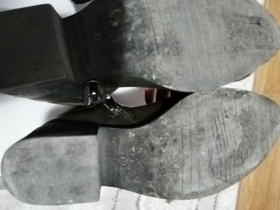 Kadın Haki renkte Deri Topuklu Botlar - Görsel 5