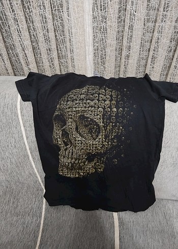 Siyah Baskılı Erkek Tişört - Görsel 4