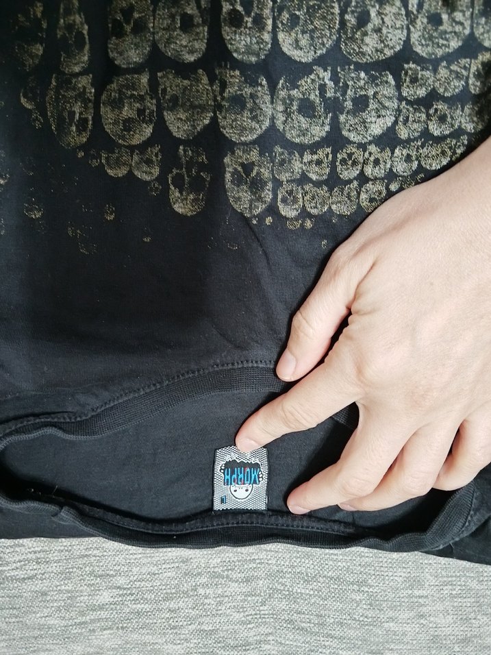 Siyah Baskılı Erkek Tişört - Görsel 2