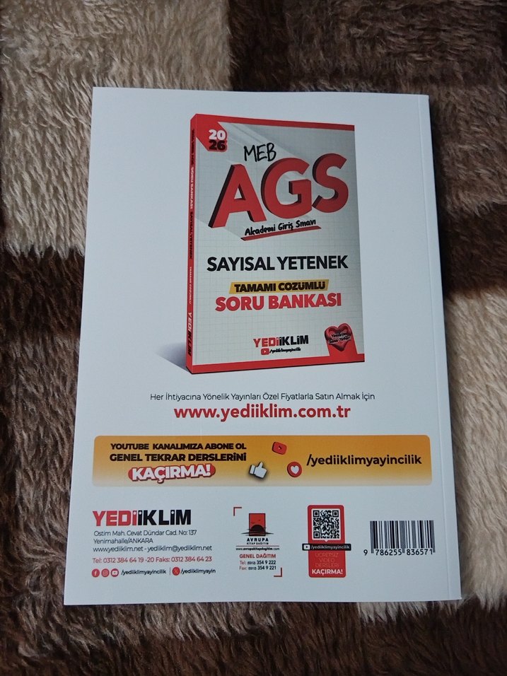 MEB AGS Sayısal Yetenek Konu Anlatımı Kitabı - Görsel 2