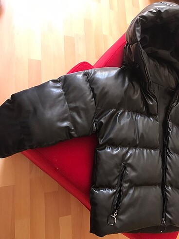 m Beden siyah Renk Şişme mont