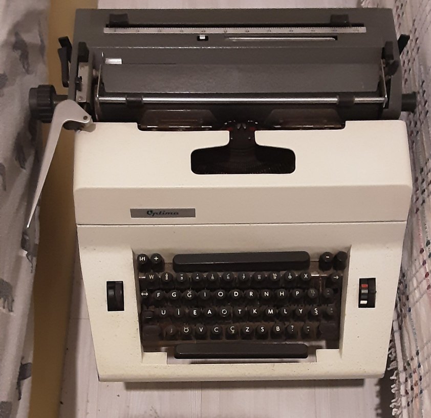 Beyaz Optima Daktilo alman malı - Görsel 2