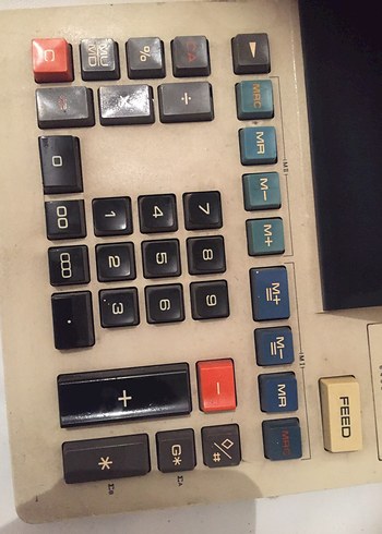 Beyaz Renkli Hesap Makinesi Klavyesi - Görsel 2