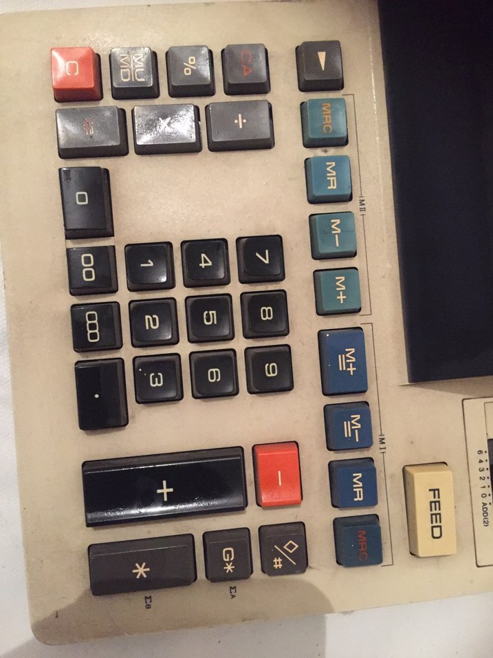 Beyaz Renkli Hesap Makinesi Klavyesi - Görsel 2