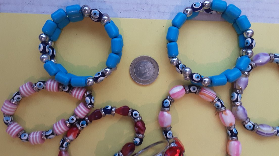 Renkli Boncuklu Bohem Kadın Bileklik toplu satılıktır - Görsel 5