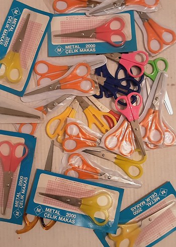 Renkli Okul Makas Seti tanesi 25 tl - Görsel 3