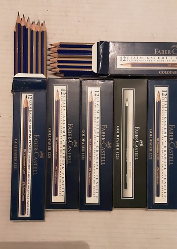Johann Faber Kırmızı Kopya Kalemleri çizim kalemleri - Görsel 2
