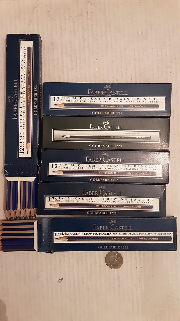 Johann Faber Kırmızı Kopya Kalemleri çizim kalemleri - Görsel 4