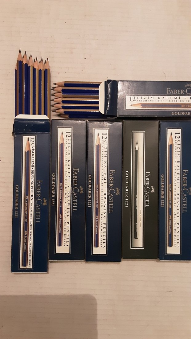 Johann Faber Kırmızı Kopya Kalemleri çizim kalemleri - Görsel 2