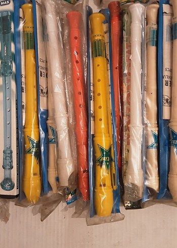 Renkli Plastik Flüt Seti - Görsel 2