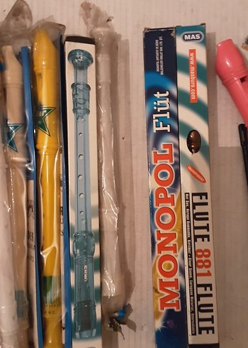 Renkli Plastik Flüt Seti - Görsel 3