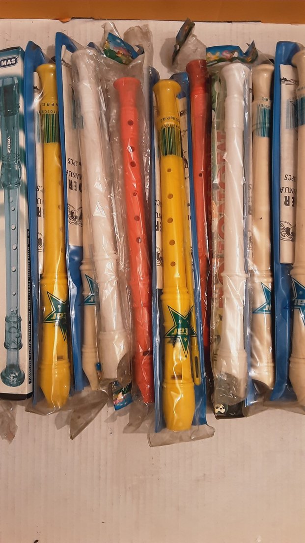 Renkli Plastik Flüt Seti - Görsel 2