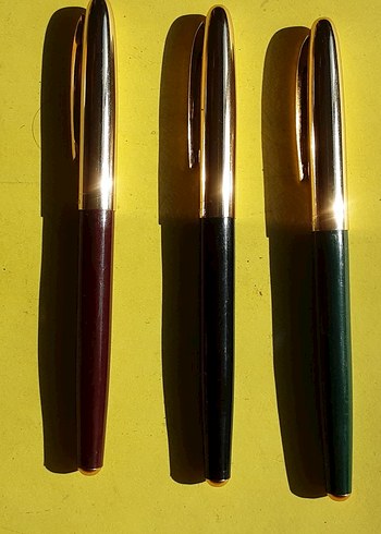 Metal Kaplamalı Çok Renkli dolma Kalem Seti - Görsel 3