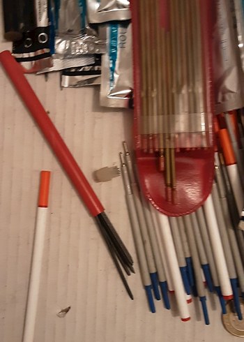 Pensan Mavi Roller Kalem Kartuşu refil yedek uçlar 3 renk - Görsel 6