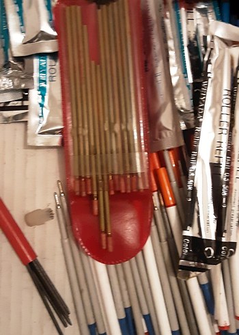 Pensan Mavi Roller Kalem Kartuşu refil yedek uçlar 3 renk - Görsel 5