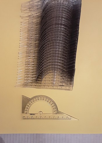 cetvel çeşitleri Renkli Geometri Ölçüm Seti toplu satılıktır - Görsel 11