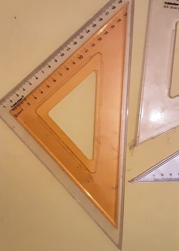 cetvel çeşitleri Renkli Geometri Ölçüm Seti toplu satılıktır - Görsel 5