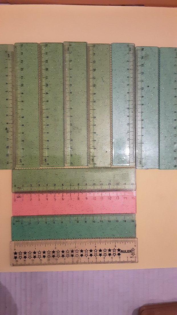 cetvel çeşitleri Renkli Geometri Ölçüm Seti toplu satılıktır - Görsel 2