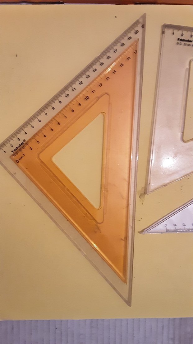 cetvel çeşitleri Renkli Geometri Ölçüm Seti toplu satılıktır - Görsel 5