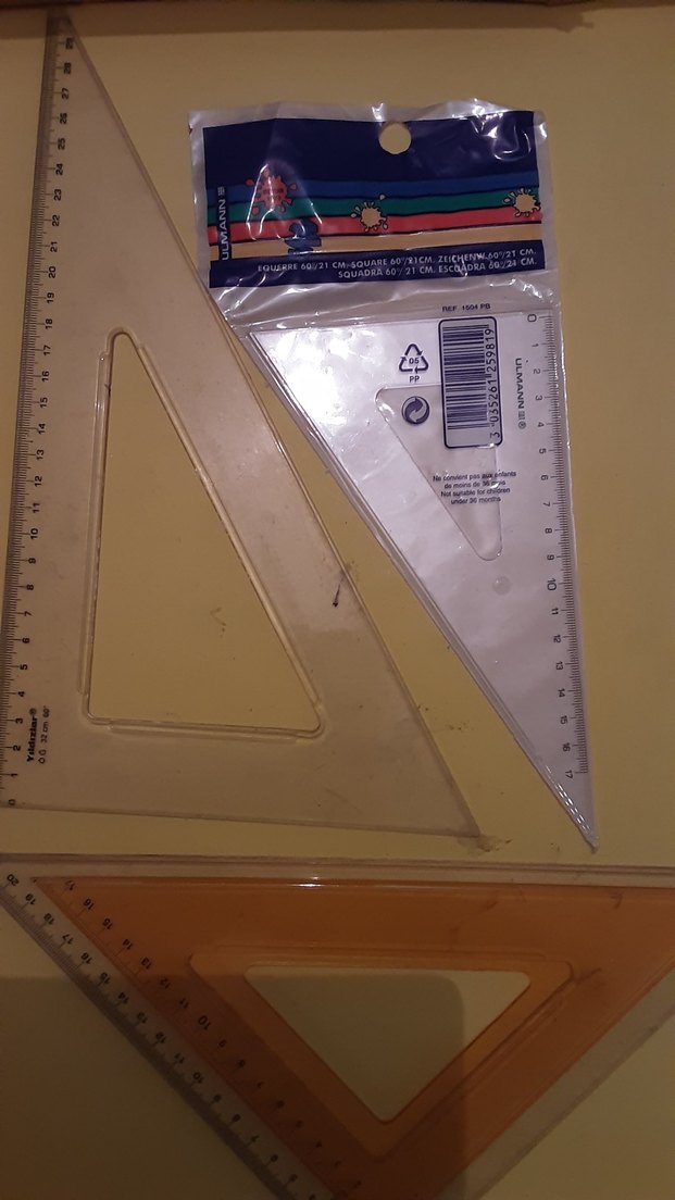 cetvel çeşitleri Renkli Geometri Ölçüm Seti toplu satılıktır - Görsel 4