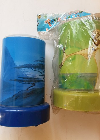 Mavi Aslan Desenli Çocuk gece lambası - Görsel 2