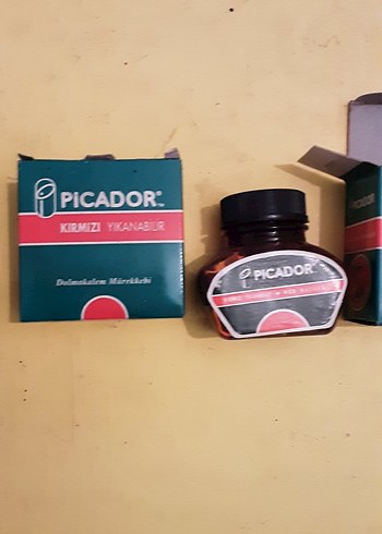 Picador Kırmızı Yıkanabilir Dolmakalem Mürekkebi - Görsel 4